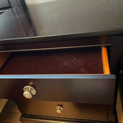 Dark wood nightstand