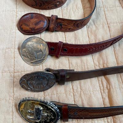 4 belt buckles
