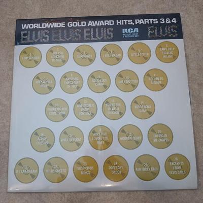 Elvis LP Elvis Elvis Elvis Worldwide gold award hit's part 3&4 two record albums