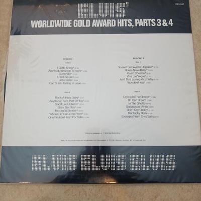 Elvis LP Elvis Elvis Elvis Worldwide gold award hit's part 3&4 two record albums