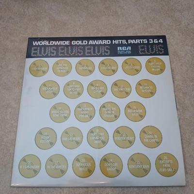 Elvis LP Elvis Elvis Elvis Worldwide gold award hit's part 3&4 two record albums