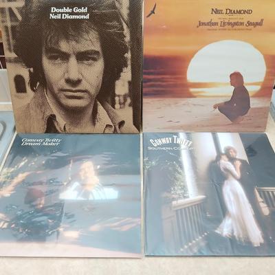Neil Diamond & Conway Twitty LP Albums
