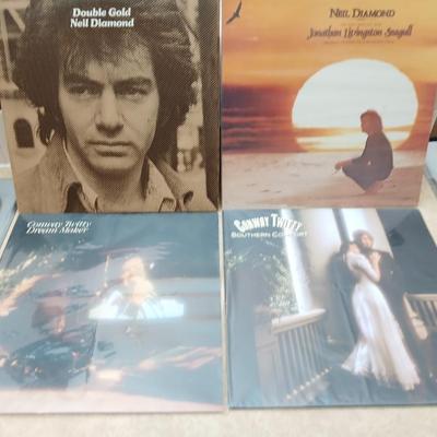 Neil Diamond & Conway Twitty LP Albums