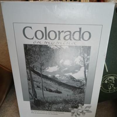 Mostly hardback books, Colorado book, Yearbook, and great stories by wonderful authors with book racks