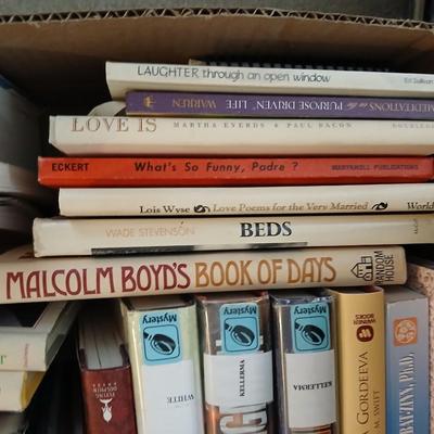 Mostly hardback books, Colorado book, Yearbook, and great stories by wonderful authors with book racks