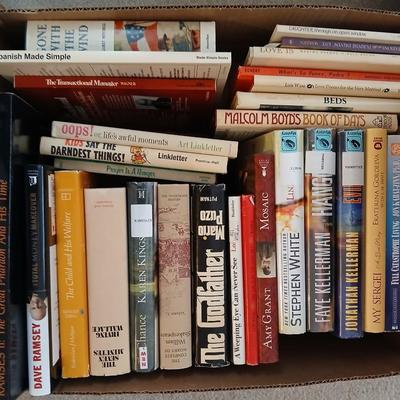 Mostly hardback books, Colorado book, Yearbook, and great stories by wonderful authors with book racks
