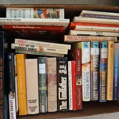 Mostly hardback books, Colorado book, Yearbook, and great stories by wonderful authors with book racks