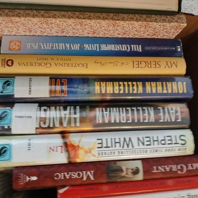 Mostly hardback books, Colorado book, Yearbook, and great stories by wonderful authors with book racks