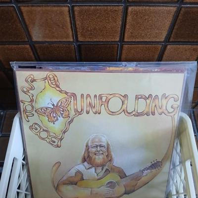 Short crate with remainder of LP Albums (1) 30+ records!