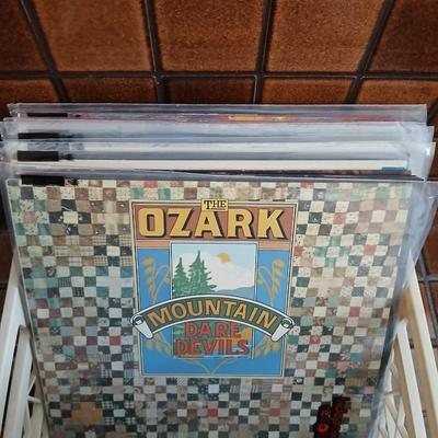 Short crate with remainder of LP Albums (1) 30+ records!
