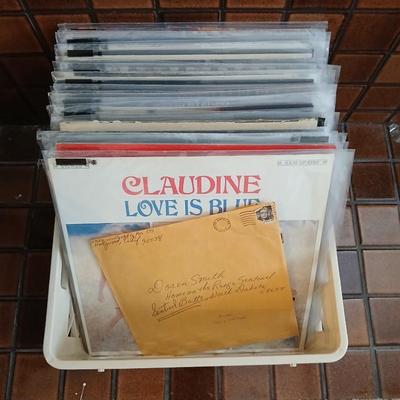 Short crate with remainder of LP Albums (1) 30+ records!