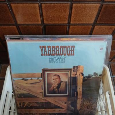 Short crate with remainder of LP Albums (1) 30+ records!