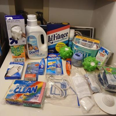 Cleaning essentials - mostly laundry & dishes