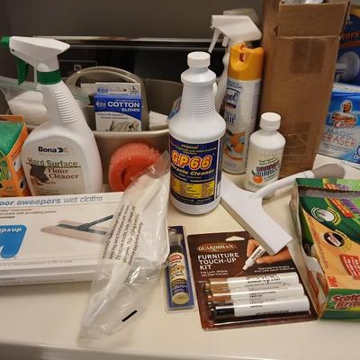 Cleaning chemicals and tools