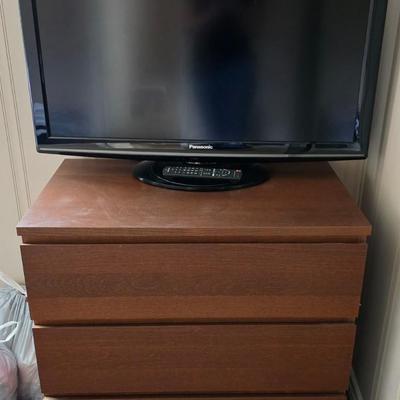 dresser 3 drawers and Panasonic TV