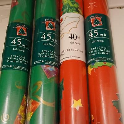 Christmas Items, new rolls of giftwrapping, candy cane deco, snowman boxes & more !
