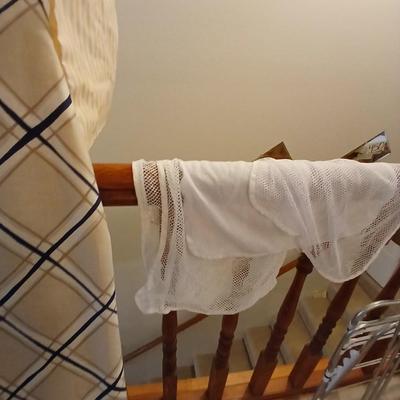 Ironing board with Iron and net bags for fragile laundry