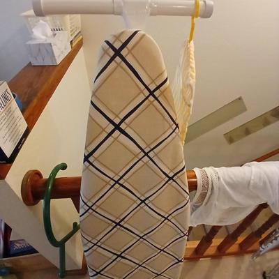 Ironing board with Iron and net bags for fragile laundry