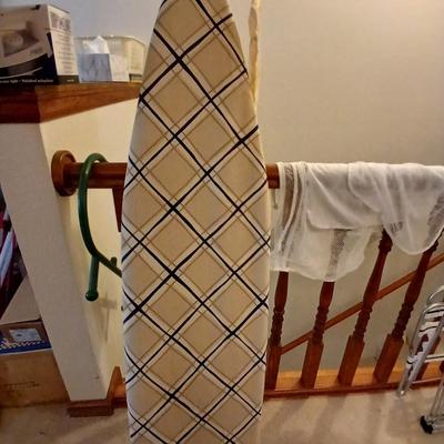 Ironing board with Iron and net bags for fragile laundry