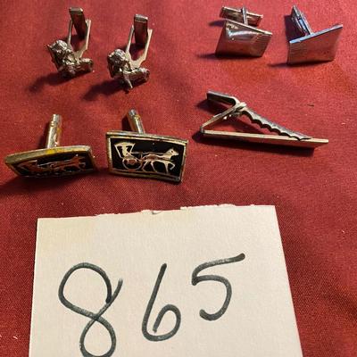 Cuff Links and Tie Clip