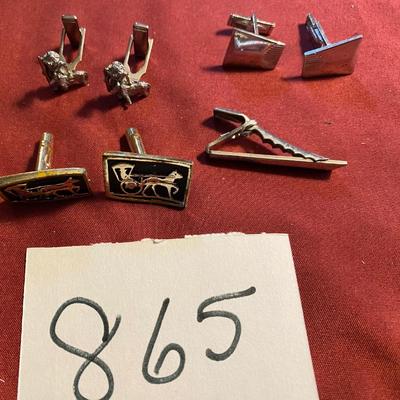 Cuff Links and Tie Clip