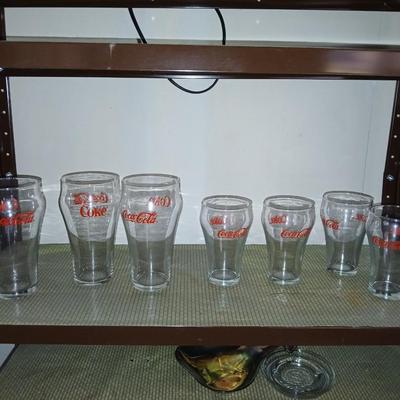 Collection of Coca Cola glasses