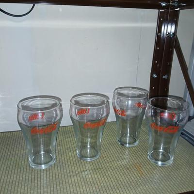 Collection of Coca Cola glasses