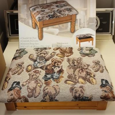 Brand new Teddy bear upholstered footstool