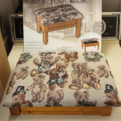 Brand new Teddy bear upholstered footstool