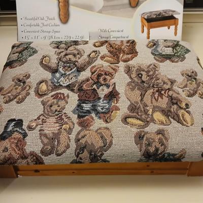 Brand new Teddy bear upholstered footstool
