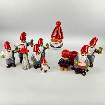 710 Rolf Berg Keramik Swedish Santa Figurines