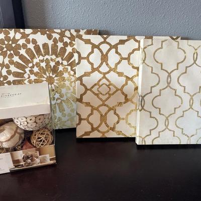 Gold and cream decor