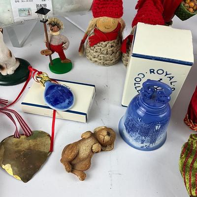 718 Various Christmas Collectable Decor- Mark Roberts, Royal Copenhagen, Byer and more