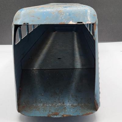 Vintage Keystone Toys Blue Metal Greyhound Bus 1940's