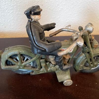 Die cast motorcycle rider