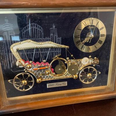 Vintage clock, copper bowl and more