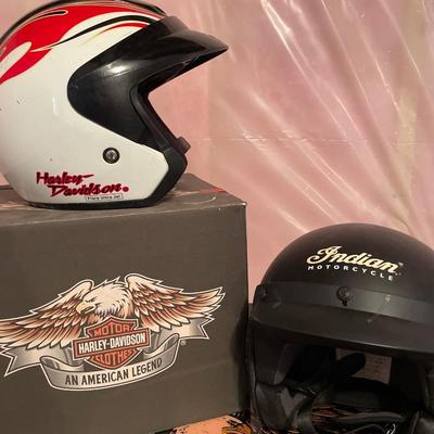 Harley & Indian helmets