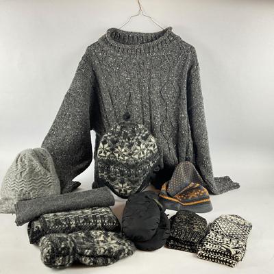 729 Grey Knit Wool Lot