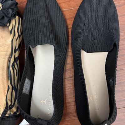 Three pairs of beautiful flats, size 10 womans