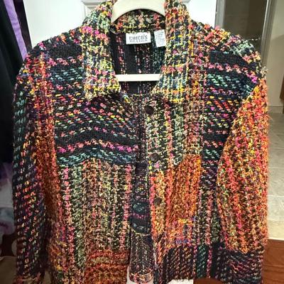 Two beautiful Chicos jackets/sweaters, size 3 (L)