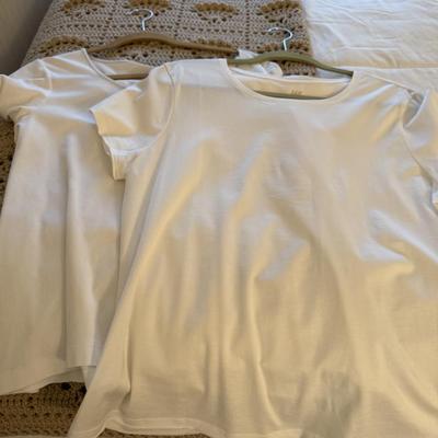 New white tee shirts