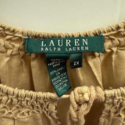 Ralph Lauren 3/4 sleeve blouse, size XL