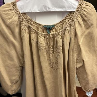 Ralph Lauren 3/4 sleeve blouse, size XL