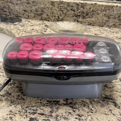 Three sets of curlers