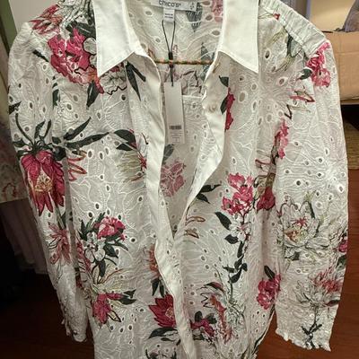 Two beautiful Chicos tops with tags