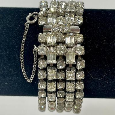 Vintage Kramer NY Rhinestone Bracelet