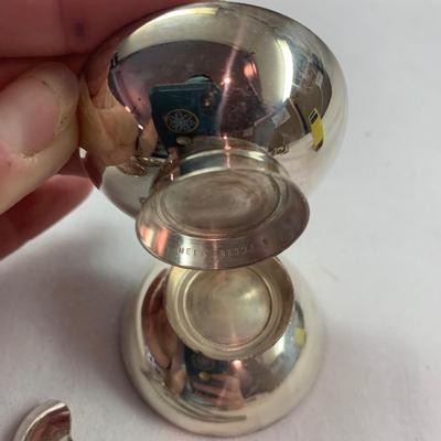 Clamshell Shrimp Server plus Sterling Salt & Pepper Shakers and More (K-HS)