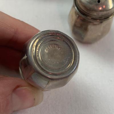 Clamshell Shrimp Server plus Sterling Salt & Pepper Shakers and More (K-HS)