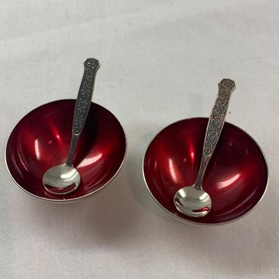 Clamshell Shrimp Server plus Sterling Salt & Pepper Shakers and More (K-HS)