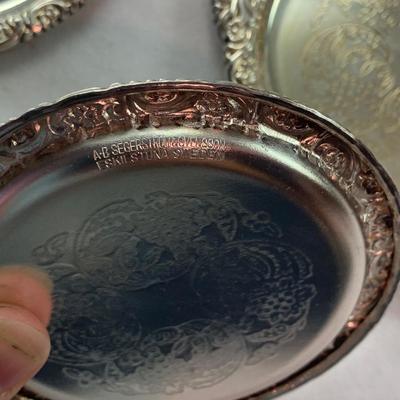 Clamshell Shrimp Server plus Sterling Salt & Pepper Shakers and More (K-HS)
